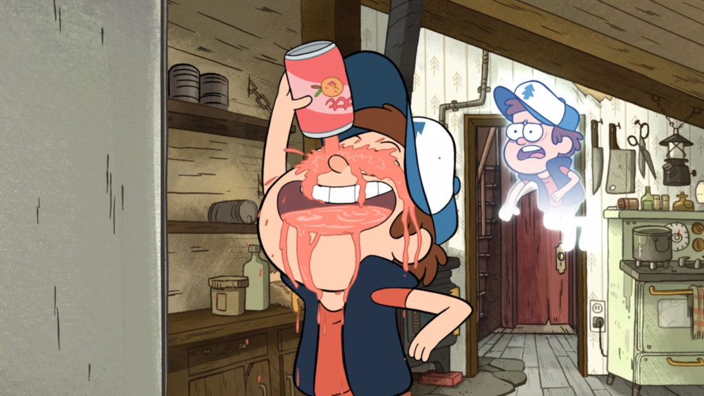 Bill en el cuerpo de Dipper